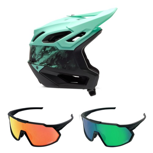 Fox mtb helmet combo with - helmet,